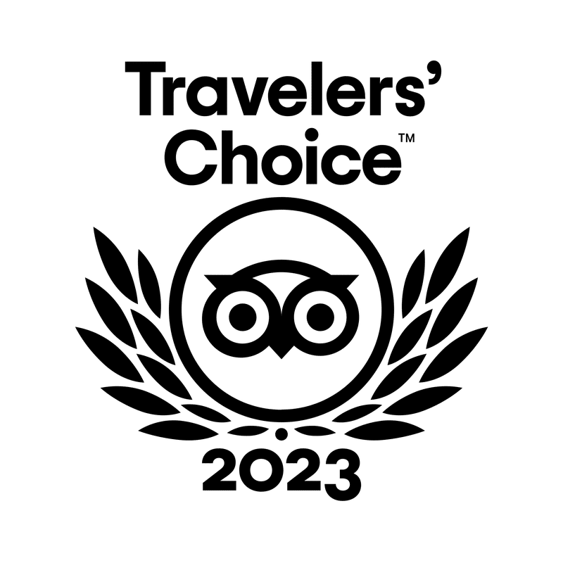 Tripadvisor 2023 Travelers' Choice award logo