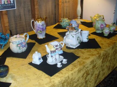 various tea sets