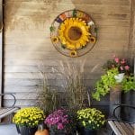 A sitting area on our porch.