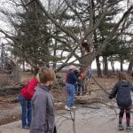 One of the joys of small town living – neighbors who help, just because.