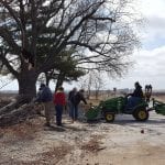 Neighbors jump in to help after we had a tree blow down.